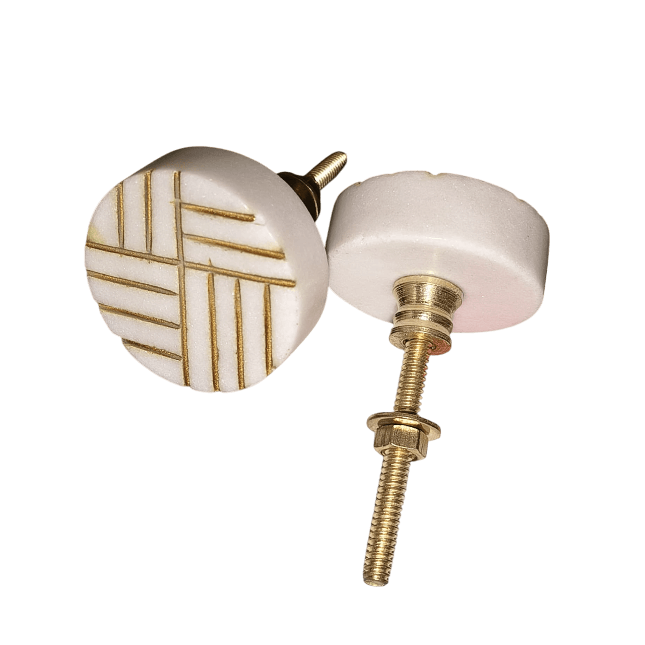IRON & MARBLE KNOB (POLISH & COLOR)